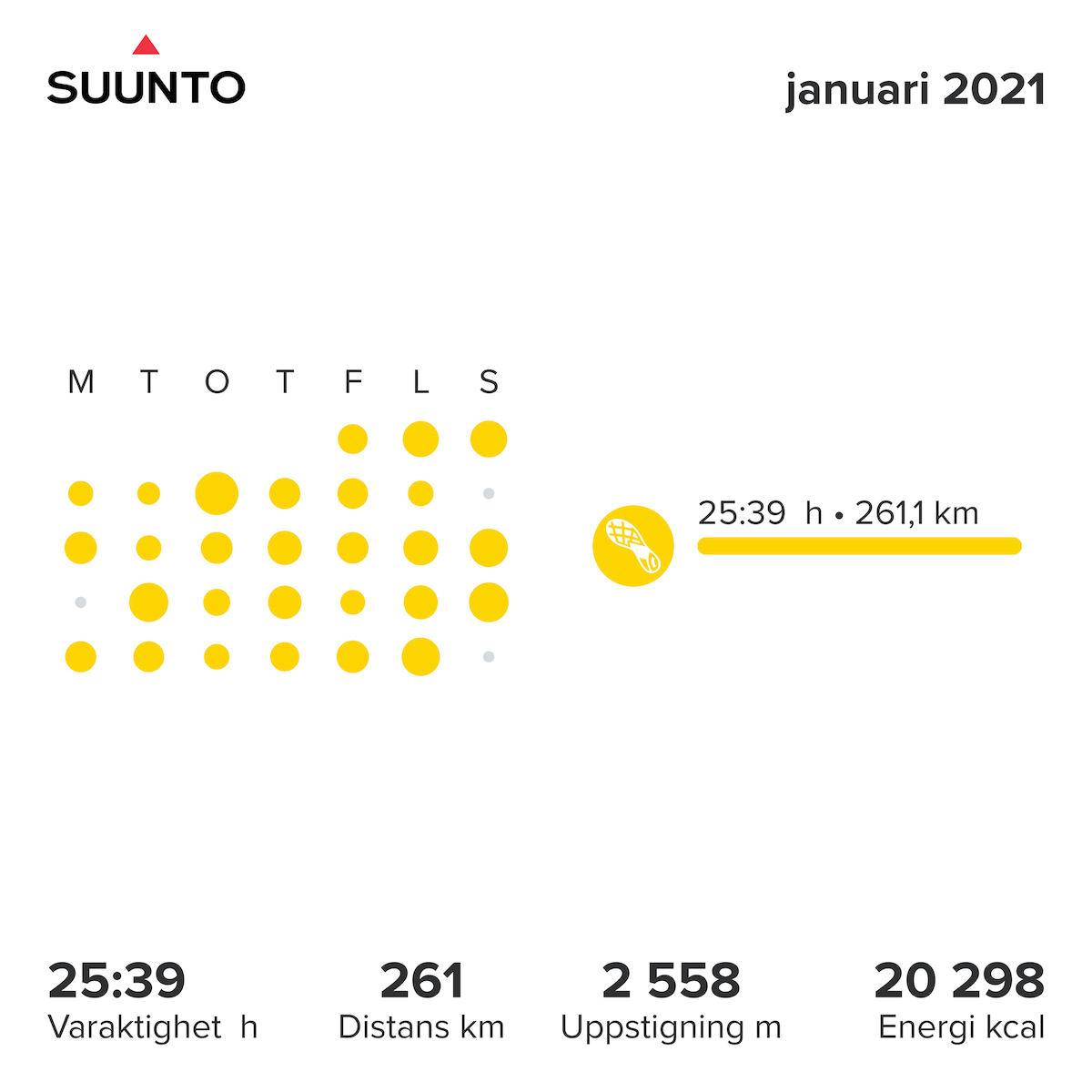 Suunto januári összefoglaló