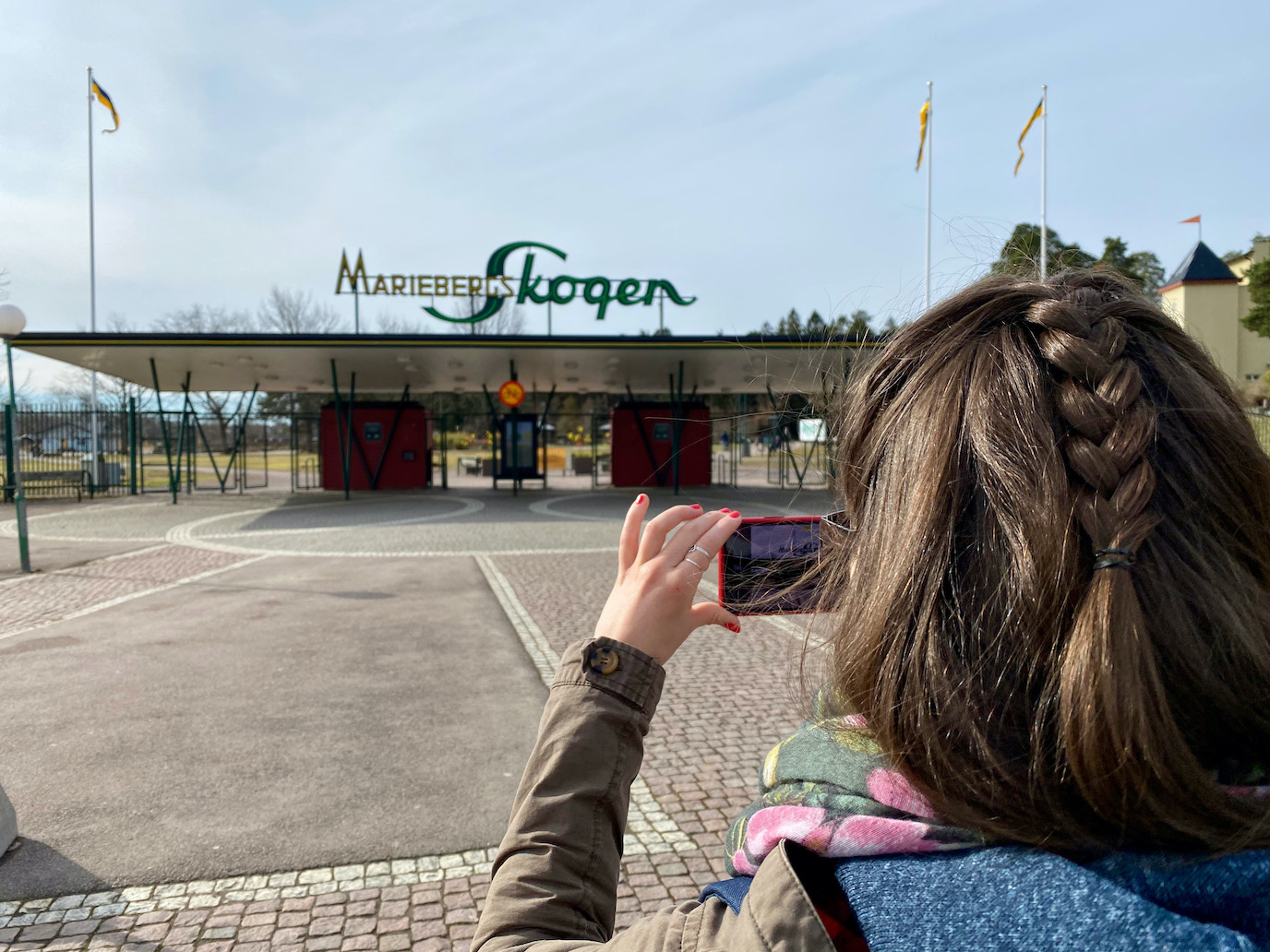 Mariebergsskogen bejárat, werk