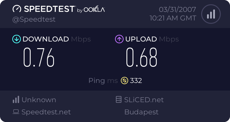 Apple Network Speedtest