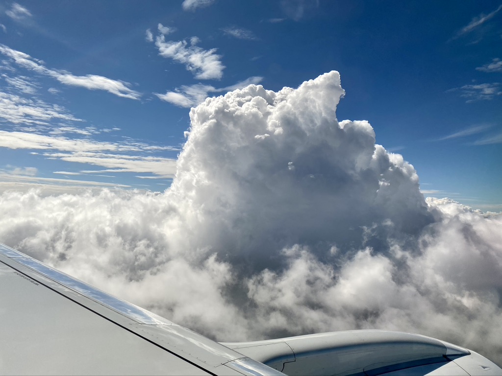 Flying towards Schiphol
